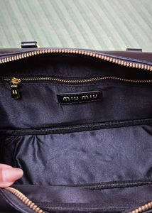 Miu-Miu Black Quilted Leather Ba