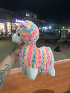Llama Alpaca Rainbow Plush Stuffed Animal Toy