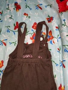 Cute Brown Train Romper