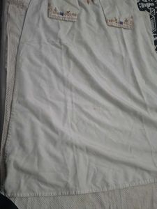 Embroidered White Kurta