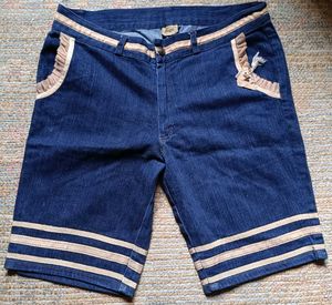Stylish Denim Shorts with Embellishments