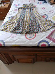 boho print sleeveless kurta
