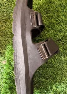 Black Adjustable Strap Sandals