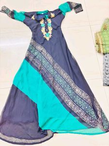 combo of 2 Elegant Black Printed gown