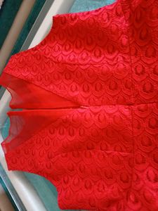💅SWEETHEART RED FIT&amp;FLARE NET DRESS💅MUST HAVE💋