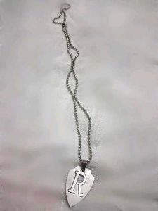 Silver Initial 'R' Necklace