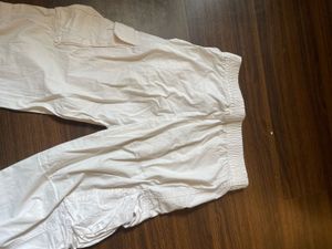White Cargo Pants