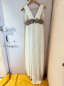 Elegant White Maxi Dress /Gown