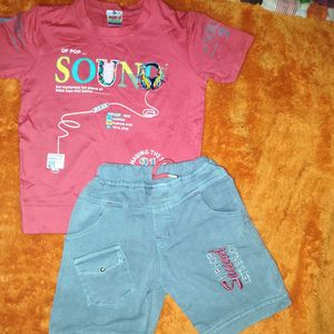Coral Pink Graphic T-Shirt