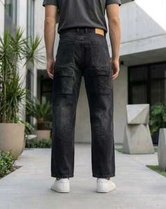 Shein Grey Denim Cargo Jeans