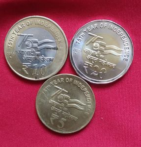 Republican Coins 10,20,5₹