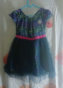 Star Print girl frock