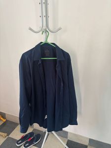 Men's Navy Blue Casual Shirt Louis phiippe