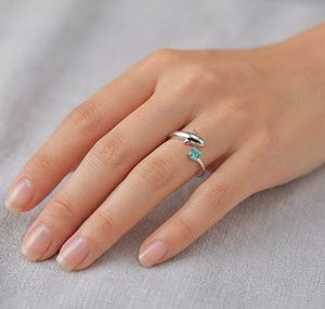 Dolphin stone Ring