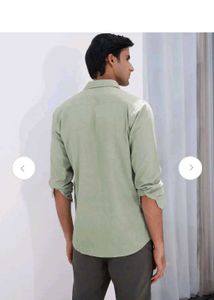 Men's Light Green Casual Shirt