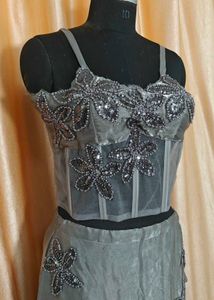 Stunning Sequin Embellished Lehenga Set