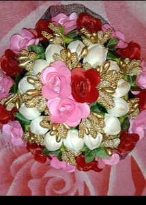 New Beautiful Flower Hair Bun