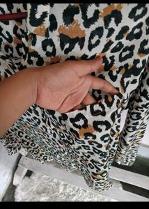 Leopard Print Long Sleeve Top