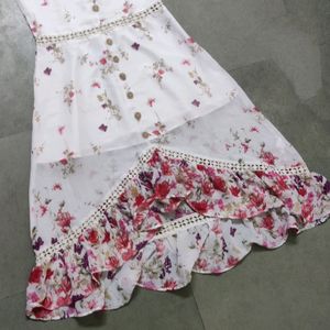 Off White Floral Dress........ Size M