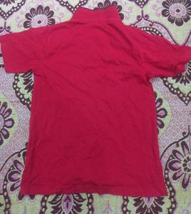 Red Graphic Print Tee