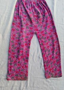 Cozy Feather Print Pajama Pants