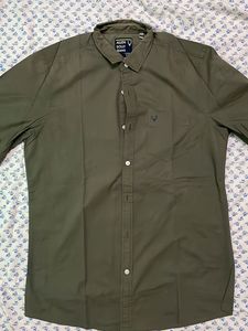 Allen Solly Men's Olive Green Shirt