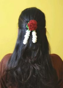 Handmade Crochet Flower Hair Clip