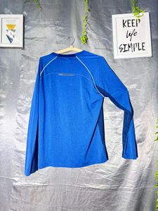 Blue Long Sleeve Athletic T-Shirt