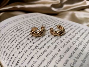 ✨ Chic Golden or Silver Twist Hoop Earring 💛
