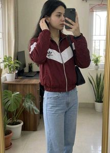 Maroon Adidas Track Jacket