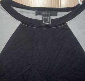 Forever 21 Back-Cut Colorblock T-Shirt