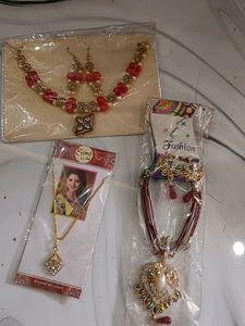 Jwellery Combo Necklace  Sets Of 3