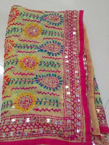 Embroidered Dupatta with Sequins