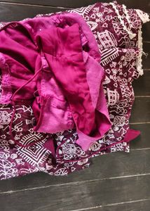 9 combo saree with blouse(No return)
