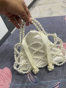 Pearl Beaded Evening Bag