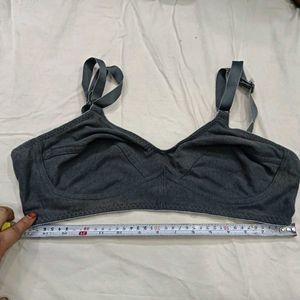 Comfortable 💙 Grey Cotton Bra