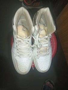 Men's White High-Top Sneakers