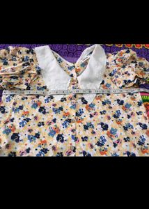 Vintage Floral Blouse with Peter Pan Collar