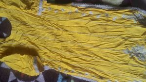 Yellow Embellished Saree