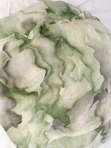 Green Marble Print Dress with Dupatta
