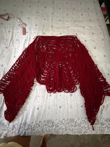 crochet spider web top