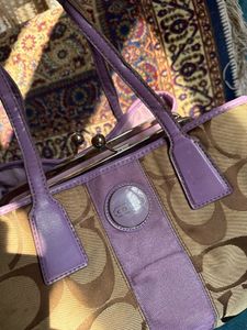 Coach Signature Monogram Tote/hand Bag