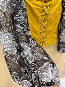 Chic Lace Sleeve Corset Top