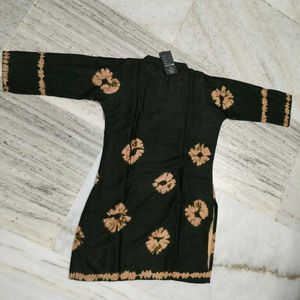 Stylish Black Kurta with Pants Set