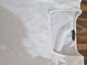 Trendy White Crop Top