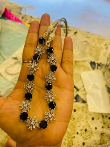 Black Stone AD Necklace