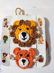 Cute Crochet Lion &amp; Bear Charms