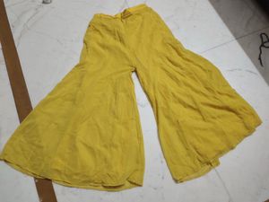 Vibrant Yellow Floral Embroidered Suit