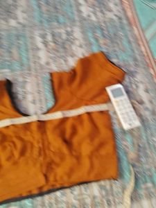 Embellished Orange Blouse