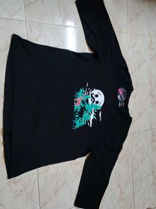 3xl Black Graphic T-Shirt New
